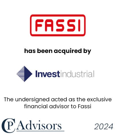 CP Advisors ha assistito l’azionista del Gruppo Fassi, leader mondiale nella produzione di tecnologie e sistemi di sollevamento, nella cessione al fondo di private equity Investindustrial.