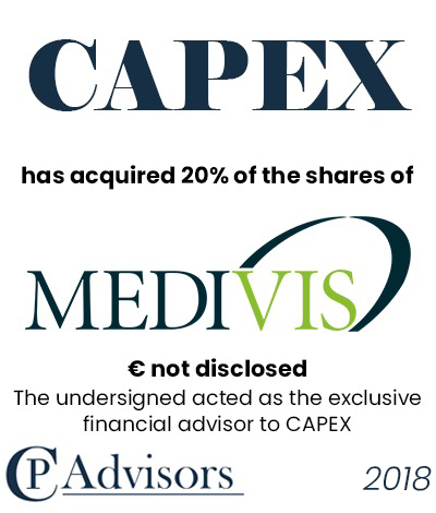 CP Advisors ha assistito Capex nell’acquisizione di una quota di minoranza di Medivis e di For Health Pharma